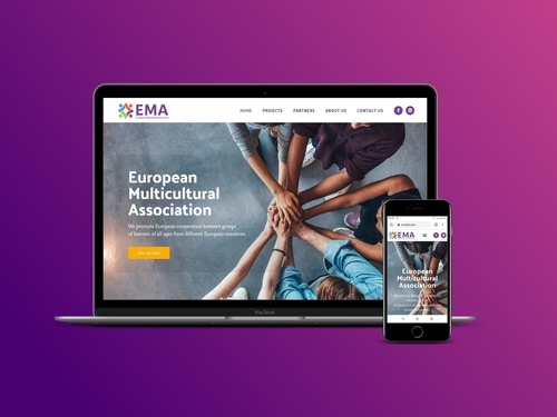 проекти - изработен сайт за European Multicultural Assotiation
